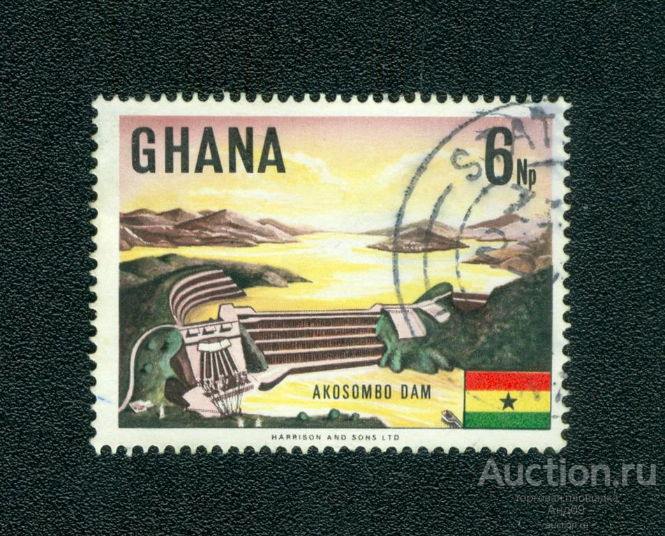 1967 г. Гана - Плотина Акосомбо (0431f)