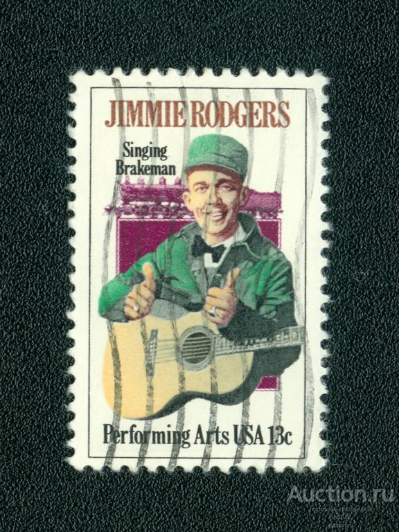1978 г. США - Джимми Роджерс с гитарой (0408f)