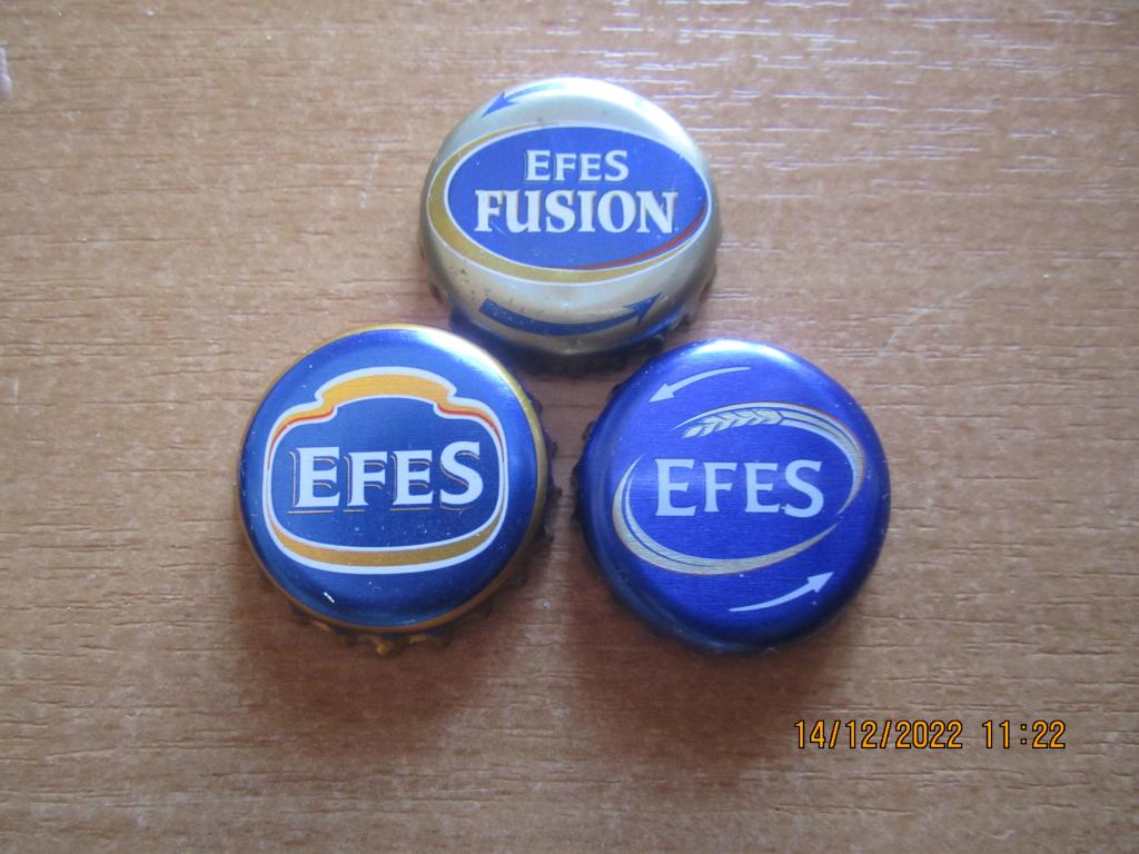 Пробка пивная "EFES" - 3 штуки.