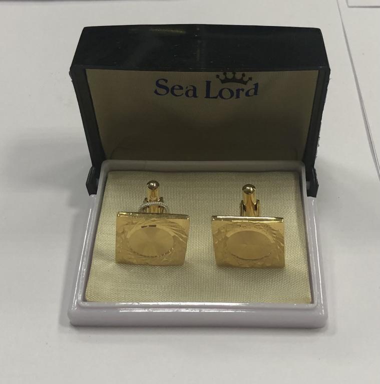 Запонки SEA LORD Крупный квадрат в родной коробочке
