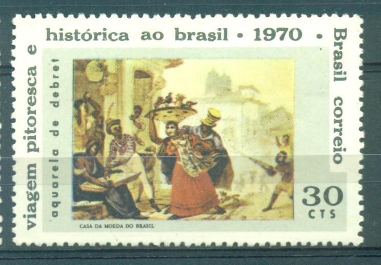 Бразилия 1970 г.Жан Баптист Дебре День рождения негашеная*ЧБК