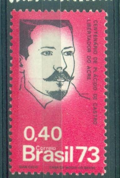 Бразилия 1973 г. Хосе Пласидо де Кастро  негашеная**