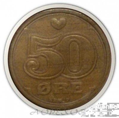 50 эре 1989 Дания (холдер)