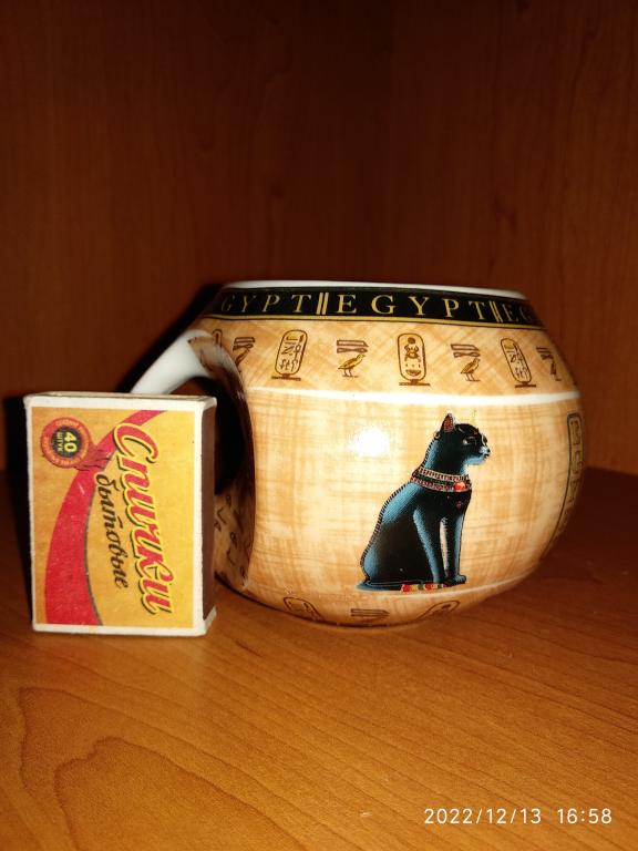 Кружка / Египет / Кошки / Клеймо.