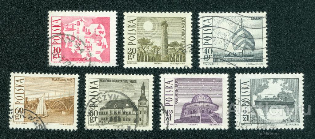 1966 г. Польша - Туристические достопримечательности (0486f)