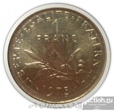 1 франк 1975 Франция (холдер)