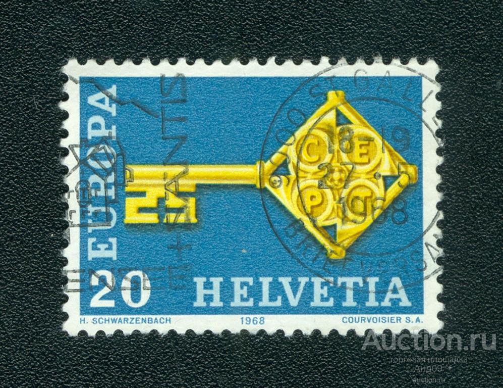 1968 г. Швейцария - ЕВРОПА (0554f)
