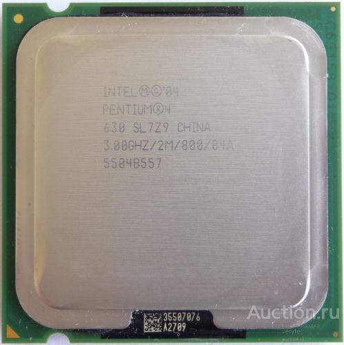 Процессор Intel BX80547PG3000FT Intel Pentium 4 630 HT (2M Cache, 3.00 GHz, 800 MHz FSB)
