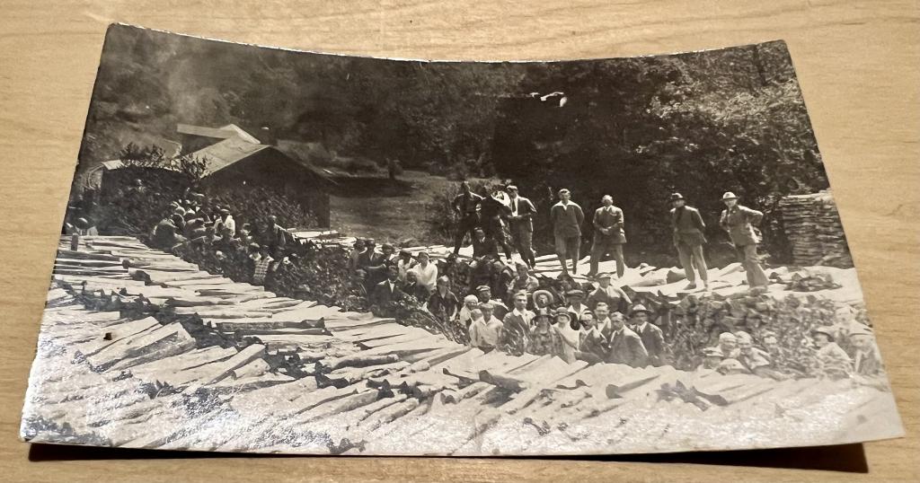 Россия Фото Гражданская война CZECH LEGION Чешский Легион Люди Дрова Железная дорога