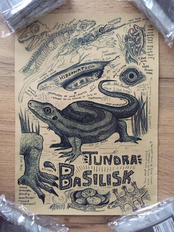 Tundra Basilisk постер плакат 21х30 см