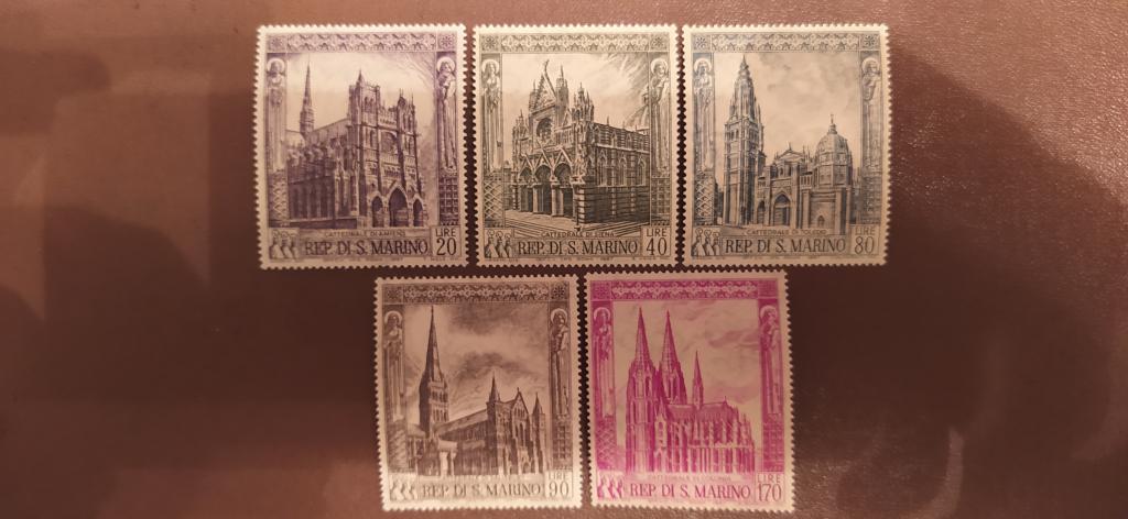 Марки Сан-Марино, 1967, Архитектура, Соборы**