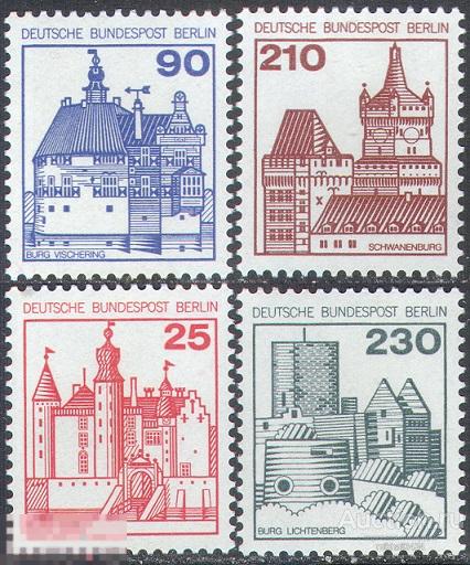 Б0196 ✅ Стандарт Архитектура Замки 1978 Западный Берлин Германия 4м п/с ** 7МЕ