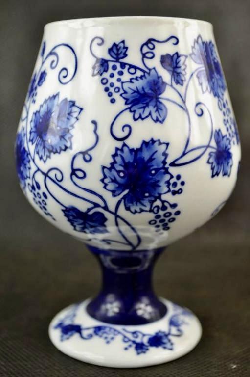 Ваза Большая рюмка Цветы Jingdezhen Фарфор
