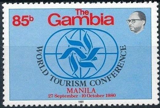 Гамбия 1981 г.  Туризм . Эмблема конференции **  M 420    ЧБН