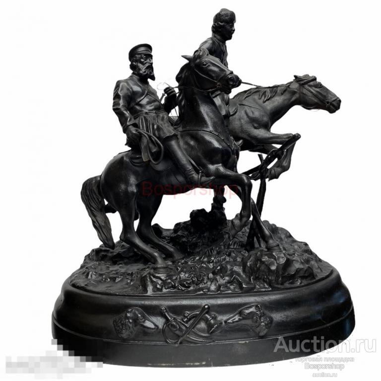 Чугунная скульптура "Объездчики" 1882 г., Касли (Соловьева А.А.), Российская Империя