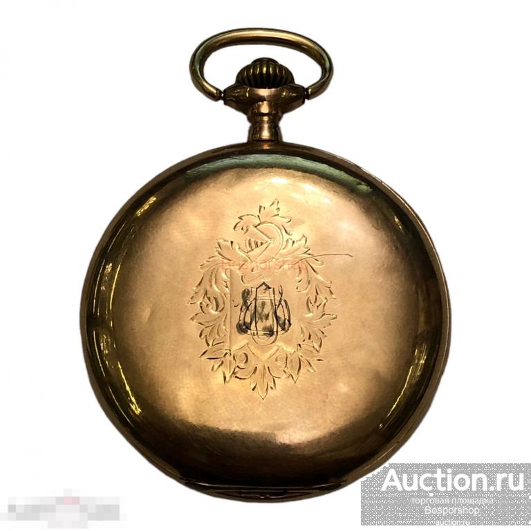 Золотые карманные часы фирмы Mobile, 1881-1915 гг., Европа 
