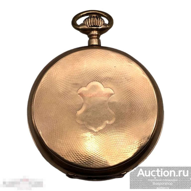 Золотые карманные часы фирмы P. Moser, 1870-1890 гг., Швейцария, Россия 