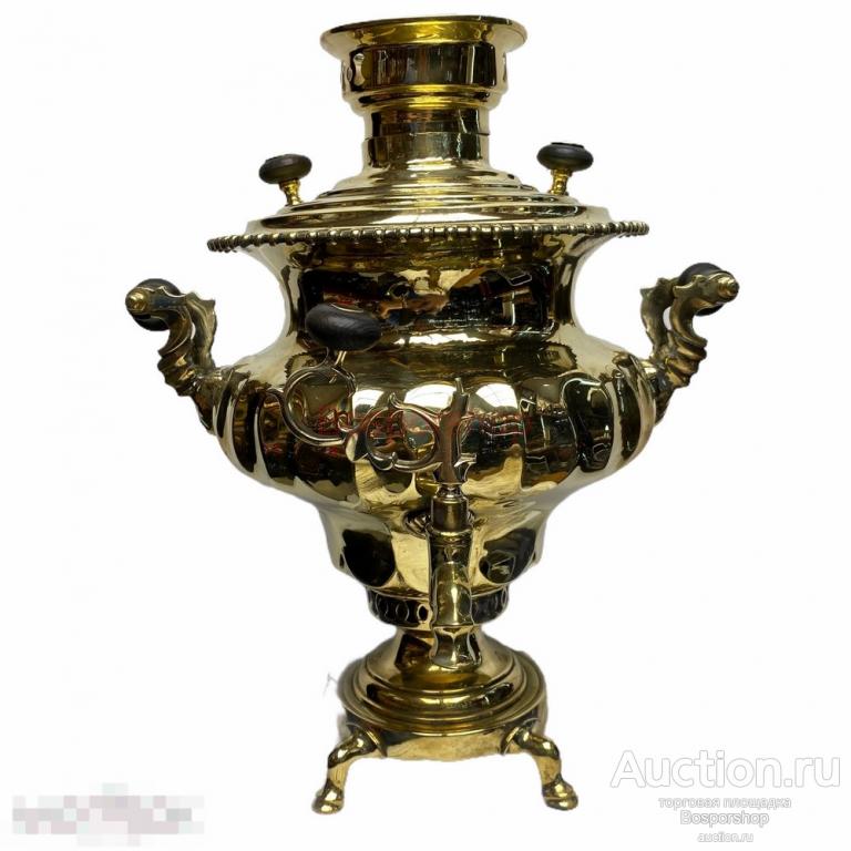 Самовар жаровой "Ваза" 1885-1917 гг., Фабрика Воронцова в Туле, Российская Империя 