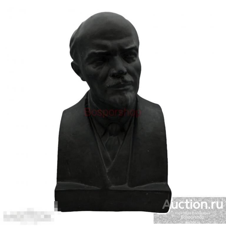Терракотовый бюст "В. И. Ленин" 1930-1940 гг., Всекохудожник, Кузнецкий, СССР 