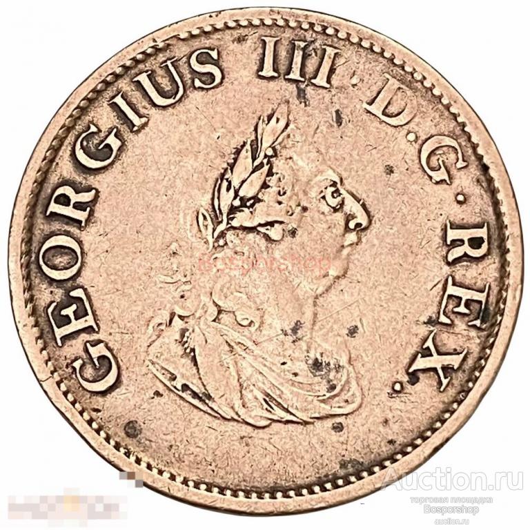 Ирландия 1/2 пенни 1805 г. 