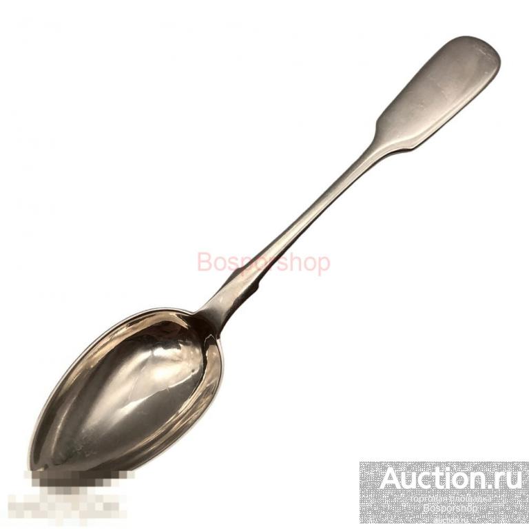 Серебряная чайная ложка, 0.84 проба,1900-1917 гг., Российская Империя 