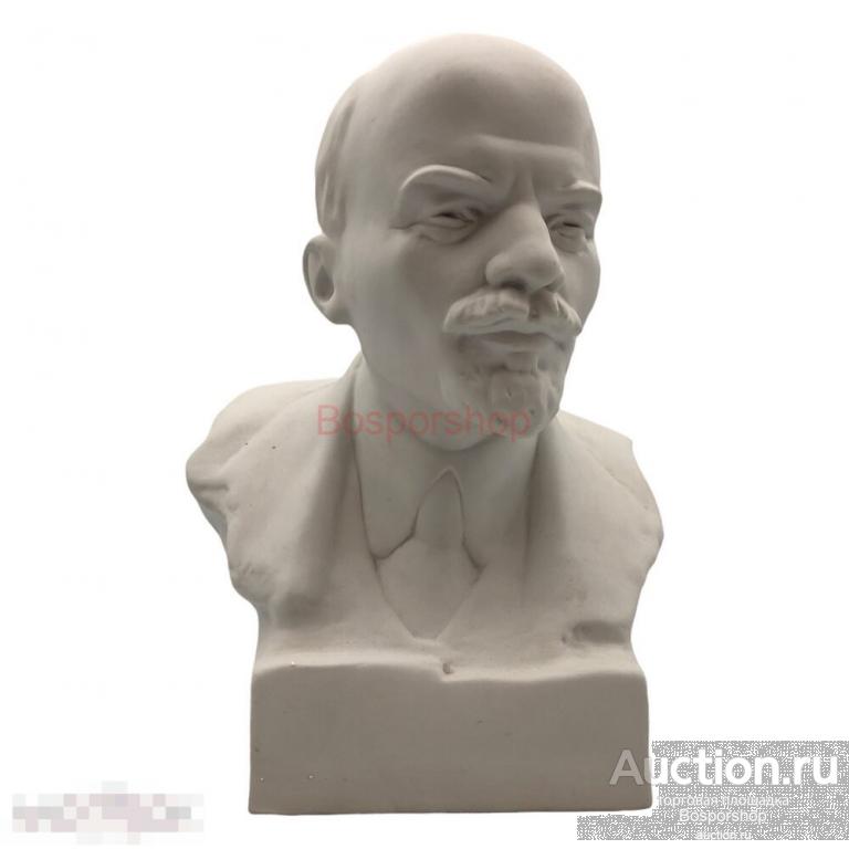 Фарфоровый бюст "В. И. Ленин"  1975-1985 гг., ЛФЗ(6) 