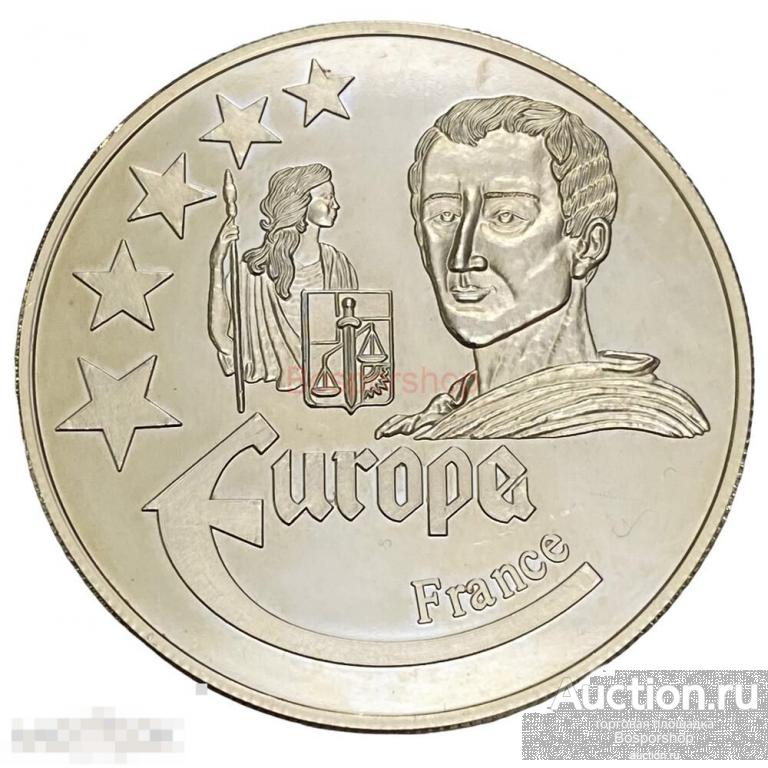 Германия, настольная медаль "Европа. Франция" 1997 г. 