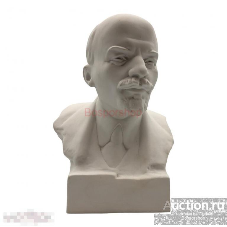 Фарфоровый бюст "В. И. Ленин" 1971-1981 гг., ЛФЗ, СССР 