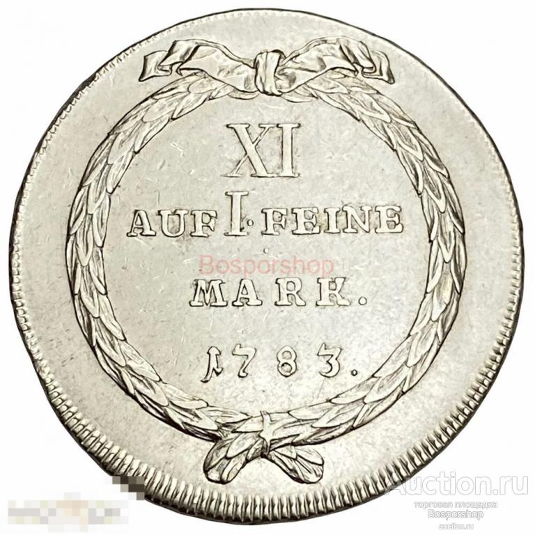 Швейцария, Цюрих 1 талер 1783 г. 