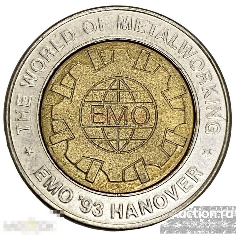 Германия, жетон "Выставка ЕМО. Ганновер" 1993 г. 