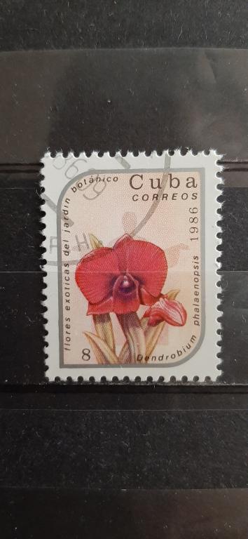 Куба флора цветы 1986 гашёная