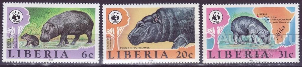 Либерия 1984 WWF нс MNH 6е кат!