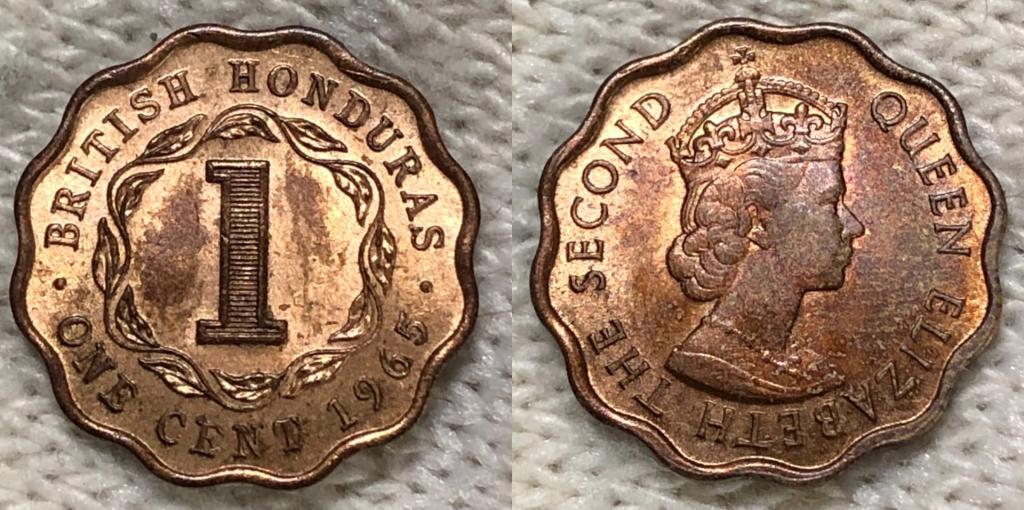 Британский Гондурас 1 цент 1965 год UNC /0207