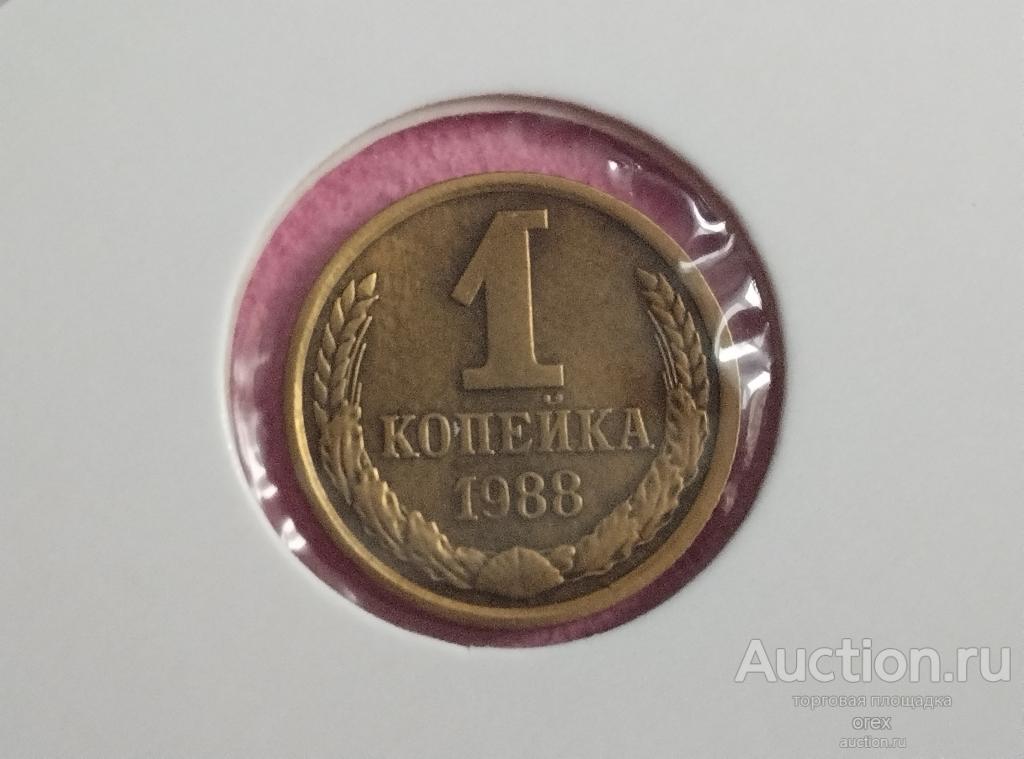 1 копейка 1988 СССР (холдер)