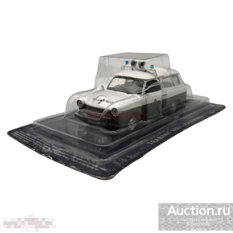 Модель автомобиля TRABANT P601 Universal (Полиция) 2009-2014 гг., "Культовые автомобили" DeAgostini 