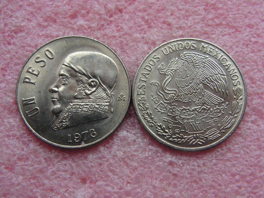 Мексика 1 песо 1976 unc