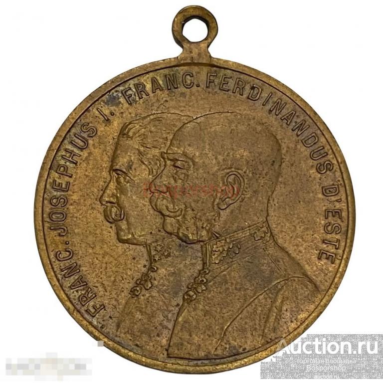 Австрия, медаль "В память об императорских маневрах у Хотовины" 1913 г. 