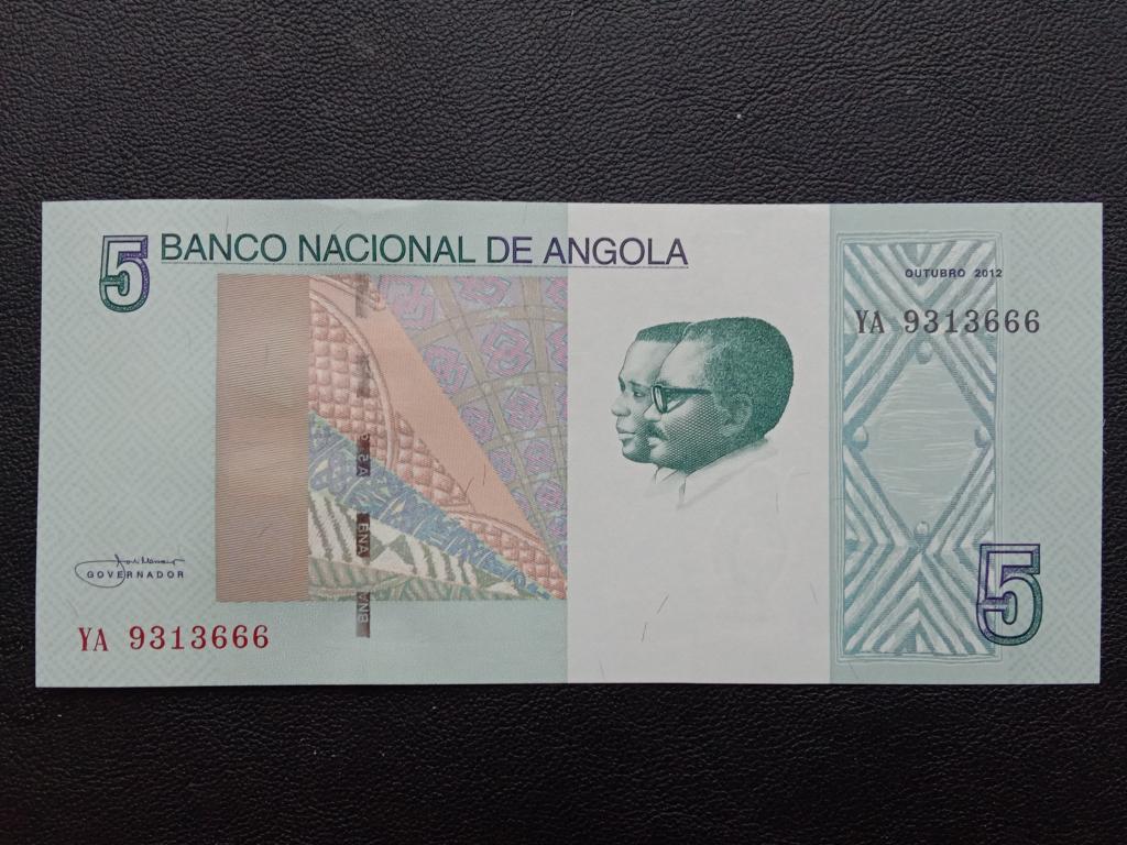 Ангола 5 кванза 2012г.( 2016г.)  UNC   Р.151А