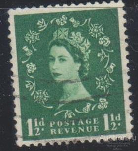 Почтово-гербовая марка Королева Англия