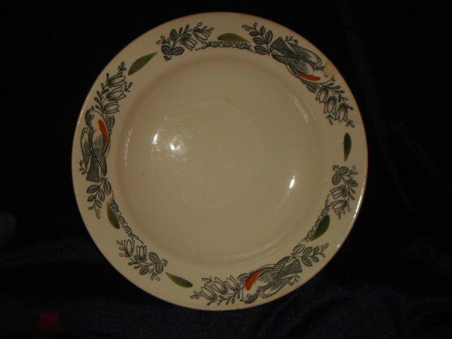 Тарелка для второго ,ЗиК.,Конаково, 50-60-Х ГОДОВ. (Синица).(пос.1). 