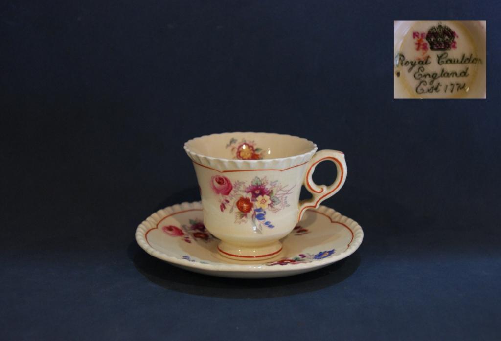 Кофейная пара Royal Cauldon 1930-50 е. Англия
