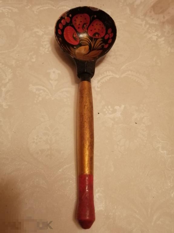 Деревянная ложка,ручная роспись, хохлома. (сувениры). 