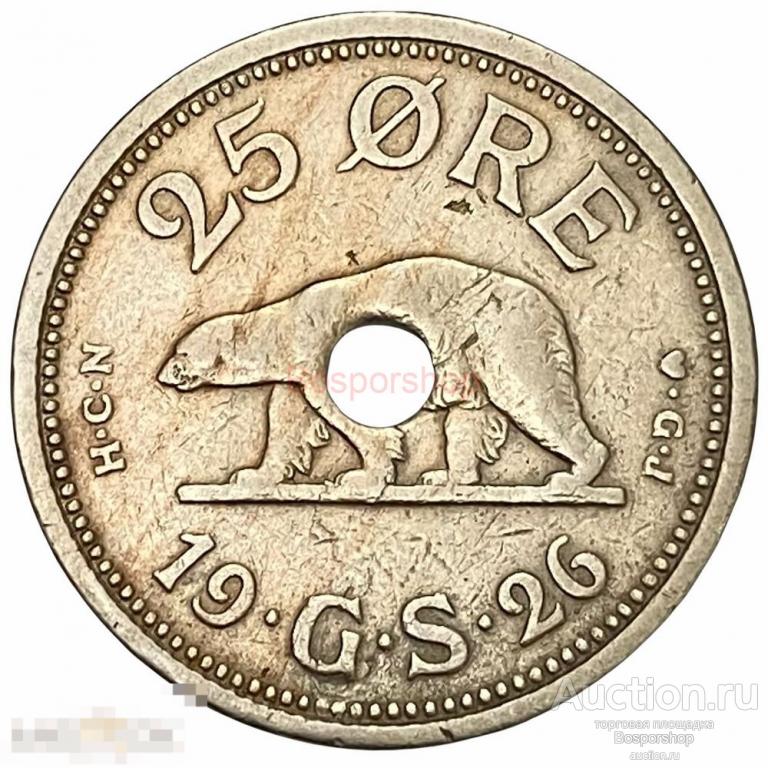 Гренландия 25 эре 1926 г. 