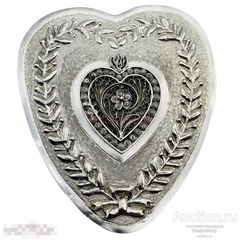 Серебряная шкатулка, 0.800/0.875 проба, 1955 г., Германия-СССР