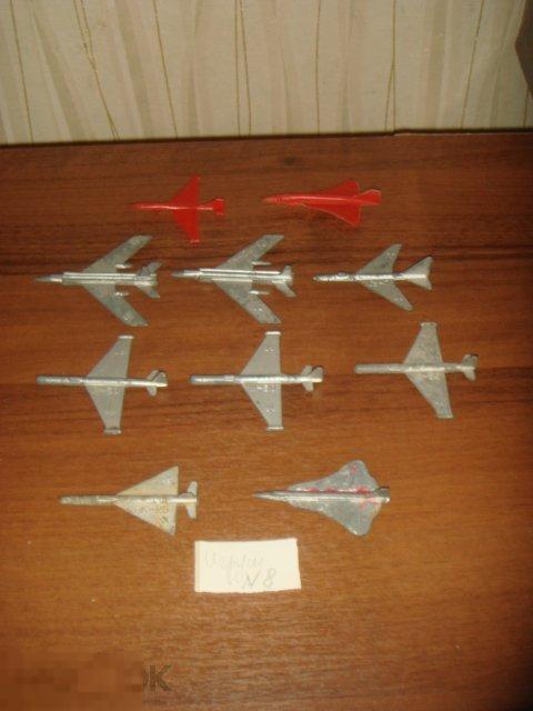 Модели военные самолетов,металл,олово,пластмасса СССР (Игр.-8). 