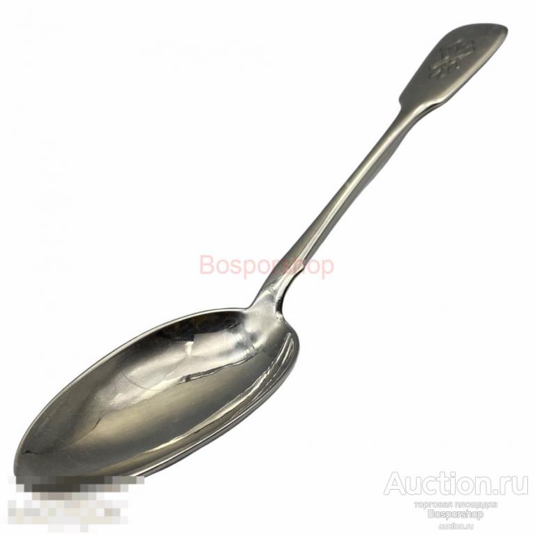 Серебряная столовая ложка 0.84 пробы 1908-1917 гг. (I КИЕВСКАЯ АРТЕЛЬ), Российская Империя 