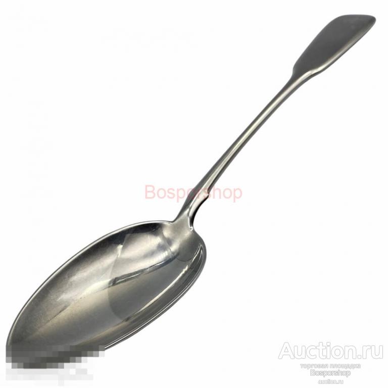 Серебряная столовая ложка 0.84 пробы 1908-1917 гг. (ХЛЕБНИКОВЪ), Российская Империя