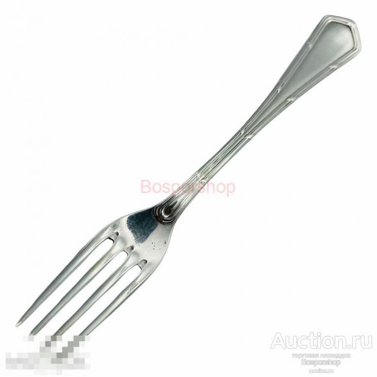 Серебряная десертная вилка 0.800 пробы, 1900-1915 гг. (Eugen Marcus) Германия 