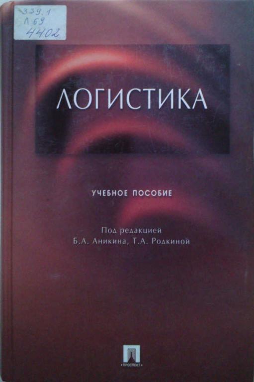 #1044648 Б. А. Аникин Логистика: учеб. пособие