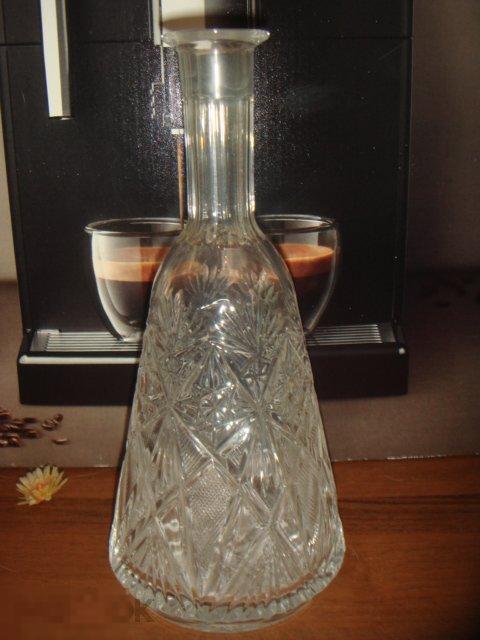 Хрустальный графин пробка в подборе, 40-50х годов, хрусталь алмазная грань ЛЗХ 